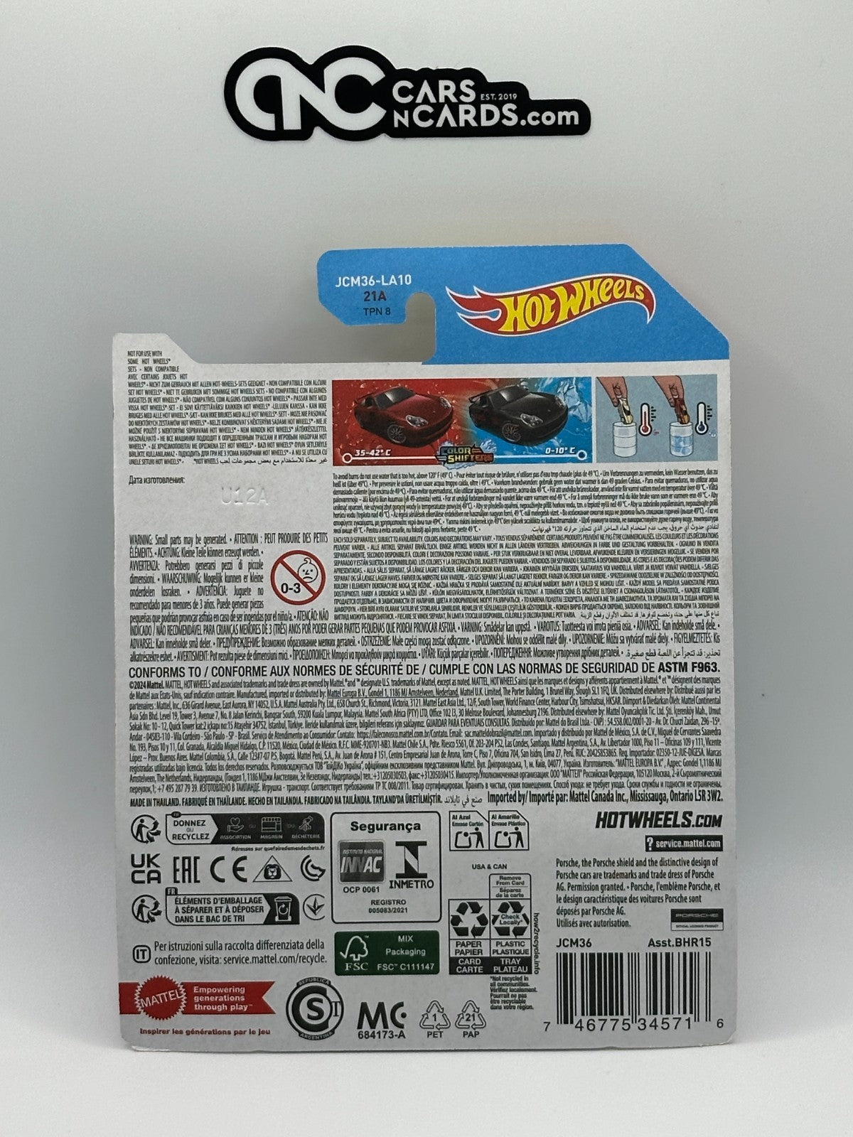 2025 Hot Wheels Color Shifters Porsche 911 GT3 Cup