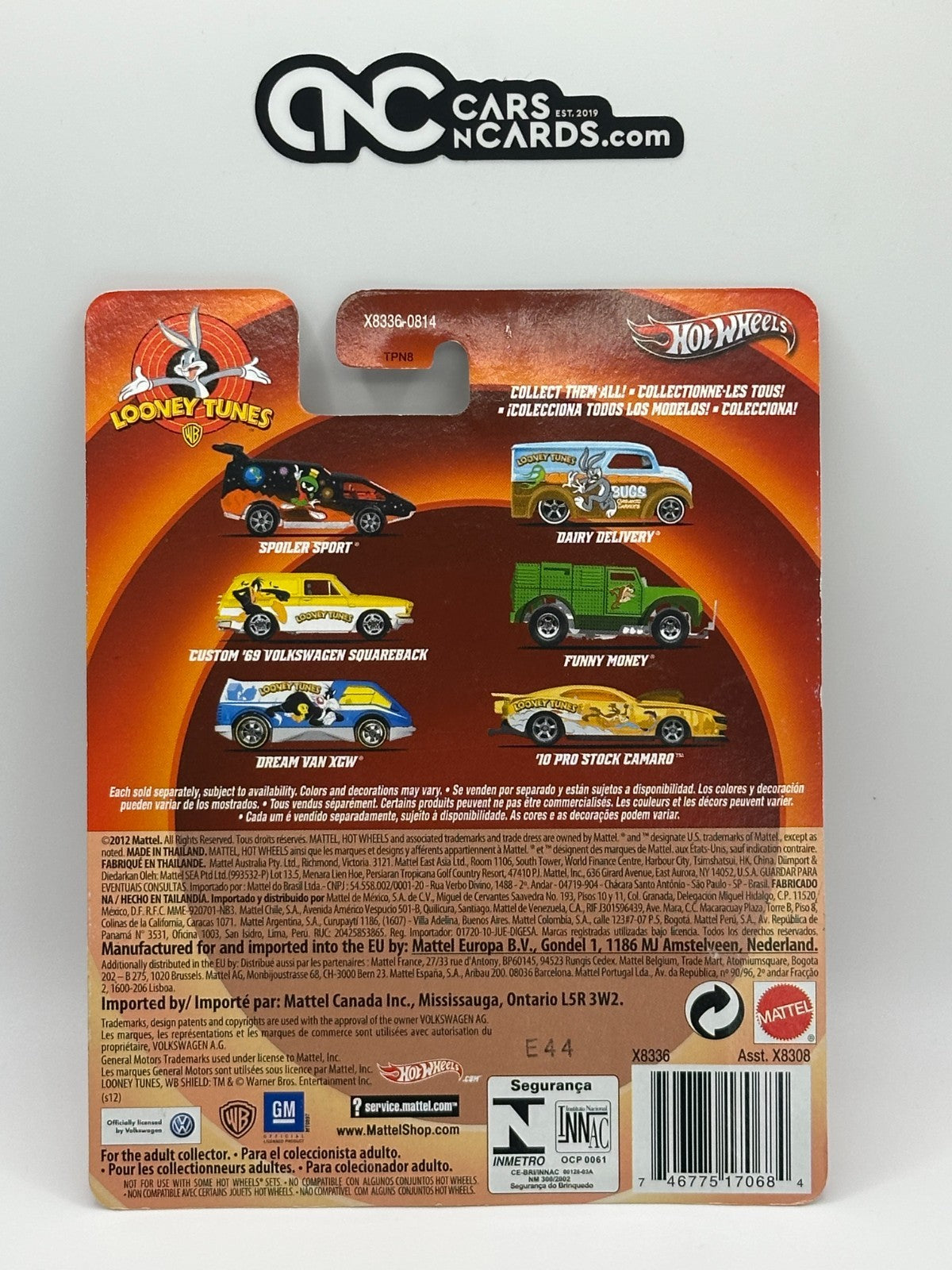 2012 Hot Wheels Premium Looney Tunes Custom '69 Volkswagen Squareback Daffy Duck