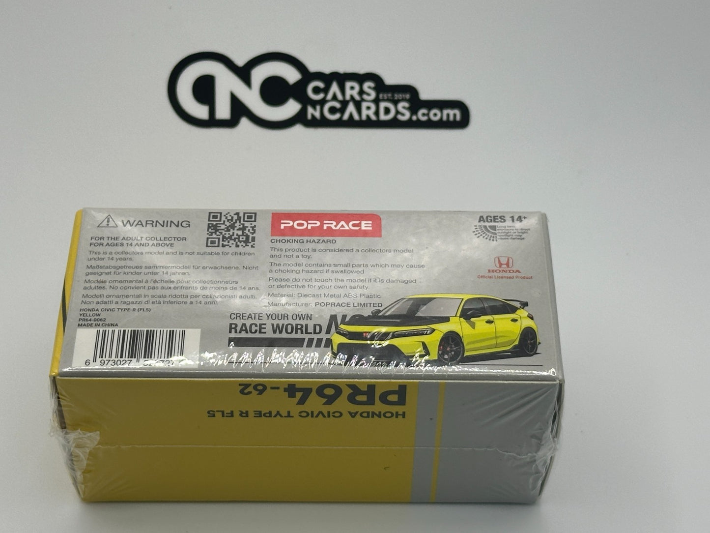 POPRACE 1:64 Honda Civic FL5 Type-R Sunlight Yellow PR640062