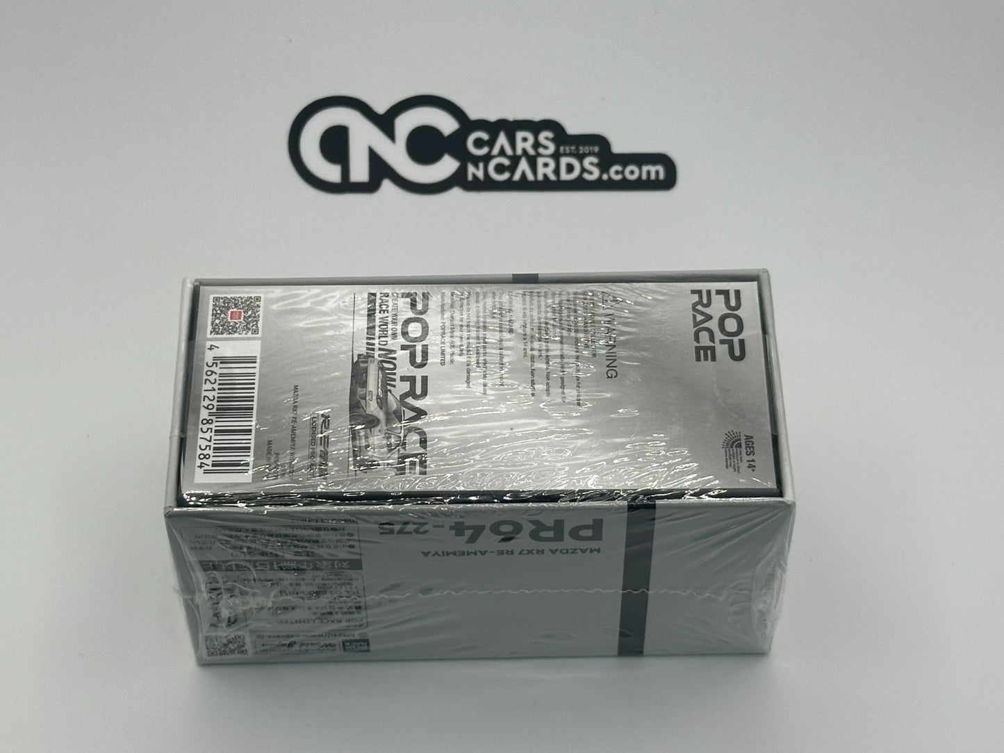 POPRACE 1:64 Mazda RX7 RE-AMEMIYA Widebody Silver Japan MINICAR A GOGO Exclusive