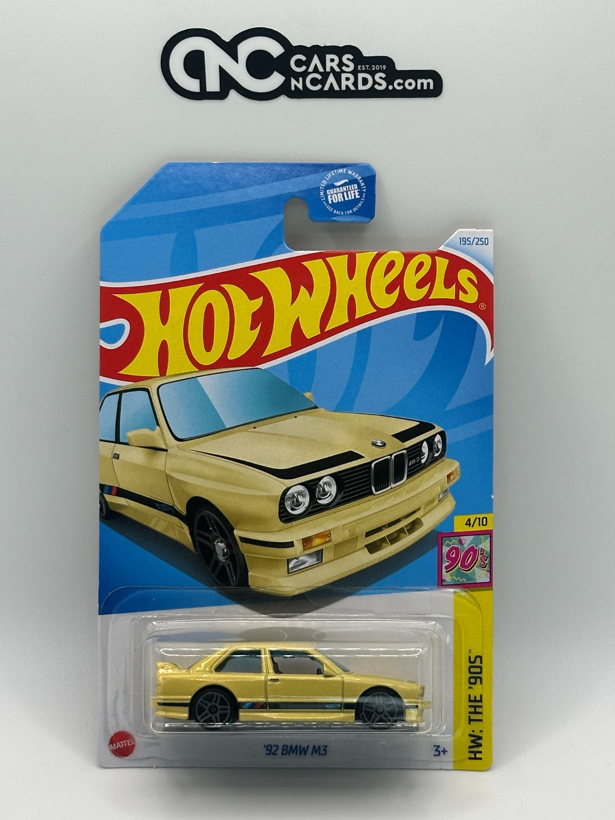 2024 Hot Wheels HW The '90s 4/10 '92 BMW M3 Yellow 195/250