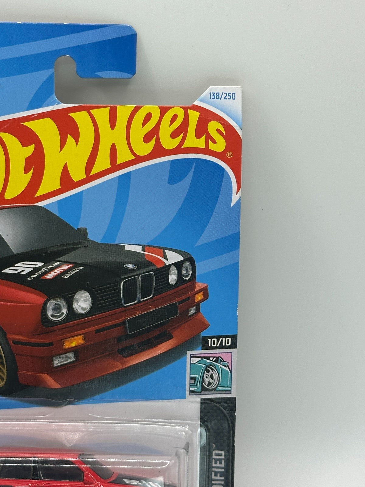 2024 Hot Wheels HW Modified 10/10 BMW M3 Wagon Red 138/250 (Card Damage)