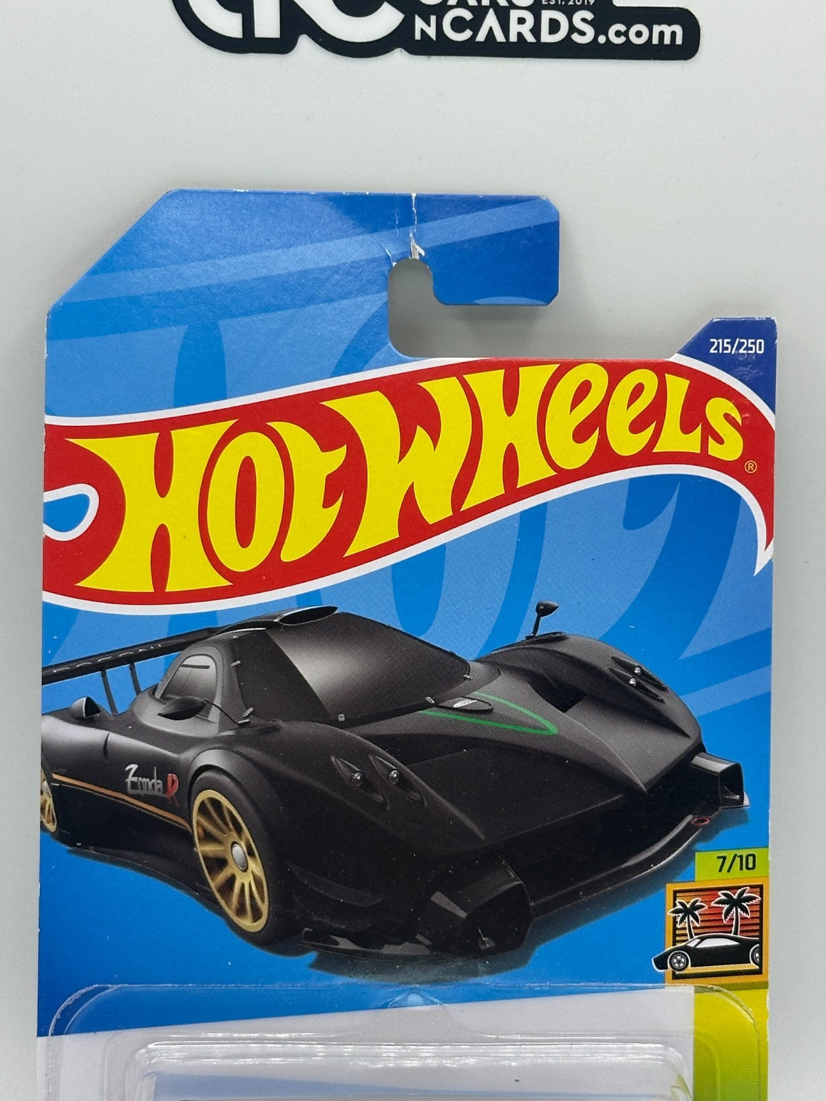 2022 Hot Wheels HW Exotics Pagani Zonda R Black (Card Damage)