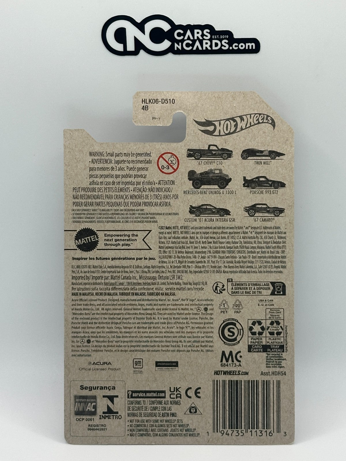 2023 Hot Wheels 55th Anniversary 4/6 Black & Gold Porsche 993 GT2 (Soft Corners)