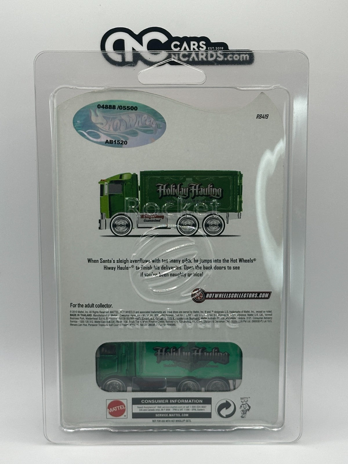 2010 Hot Wheels RLC Holiday Hauling Hiway Hauler With Protector 04888/05500