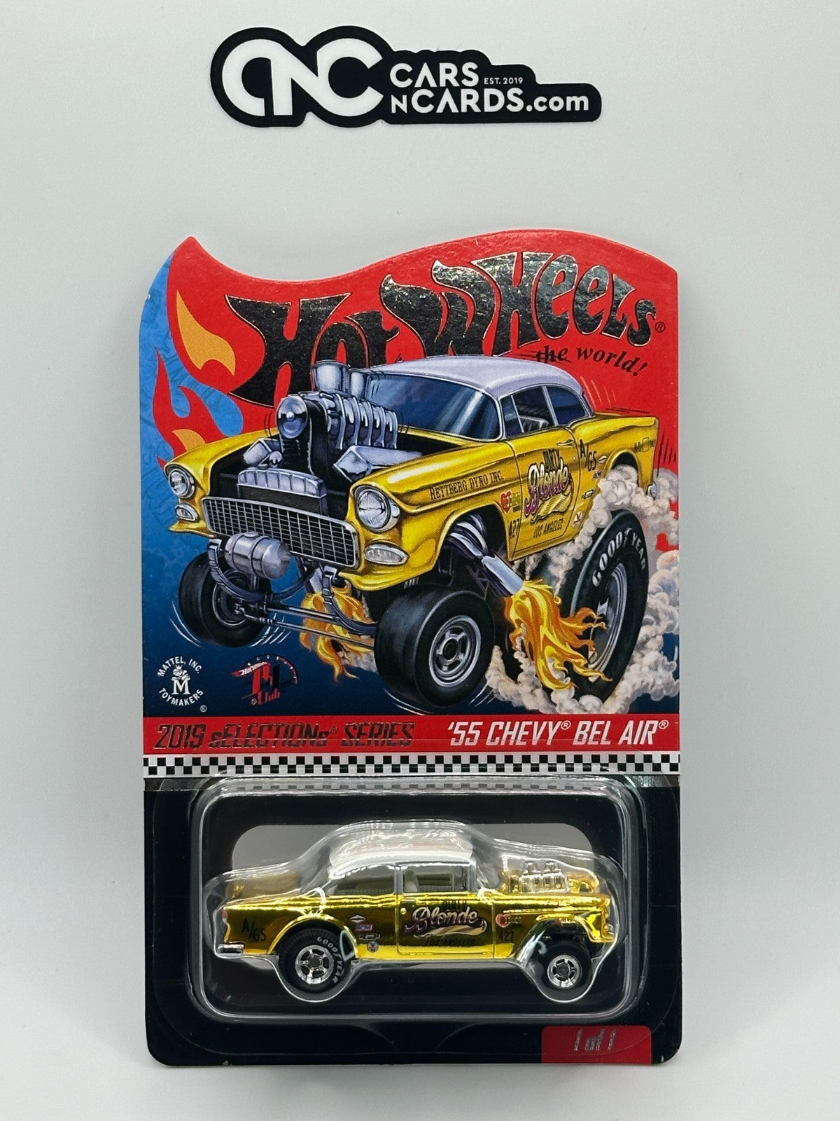 2019 Hot Wheels RLC sELECTIONs Series '55 Chevy Bel Air Gasser Dirty Blonde