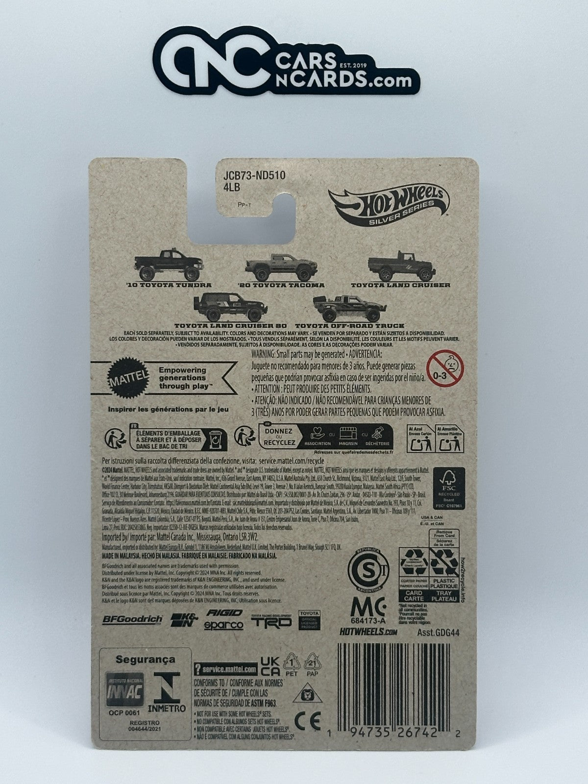 2025 Hot Wheels Silver Series Toyota 3/5 Toyota Land Cruiser