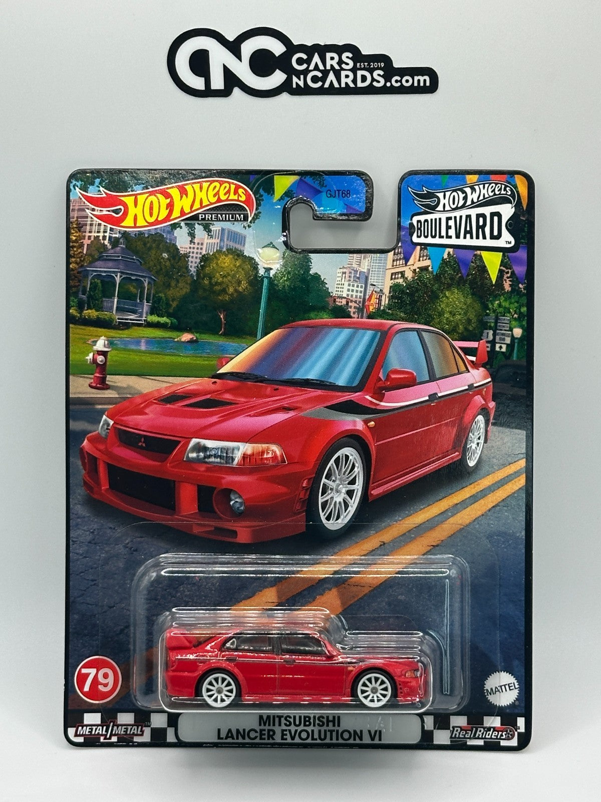 2023 Hot Wheels Premium Boulevard #79 Mitsubishi Lancer Evolution VI Red