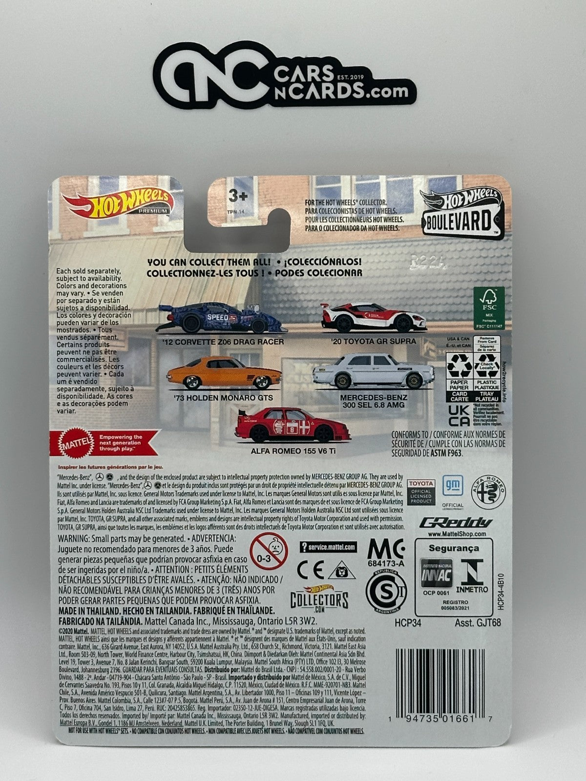 2022 Hot Wheels Premium Boulevard #55 Alfa Romeo 155 V6 Ti