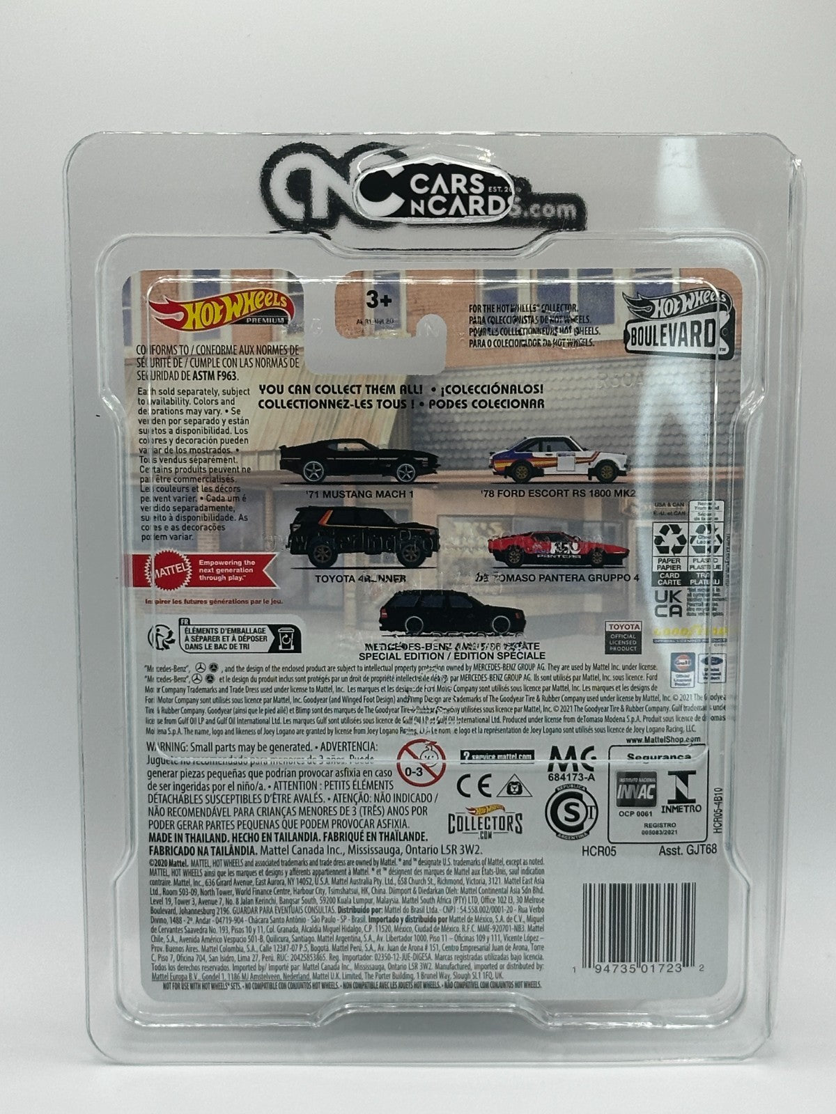 2022 Hot Wheels Premium Boulevard #60 Mercedes-Benz AMG E36 With Protector