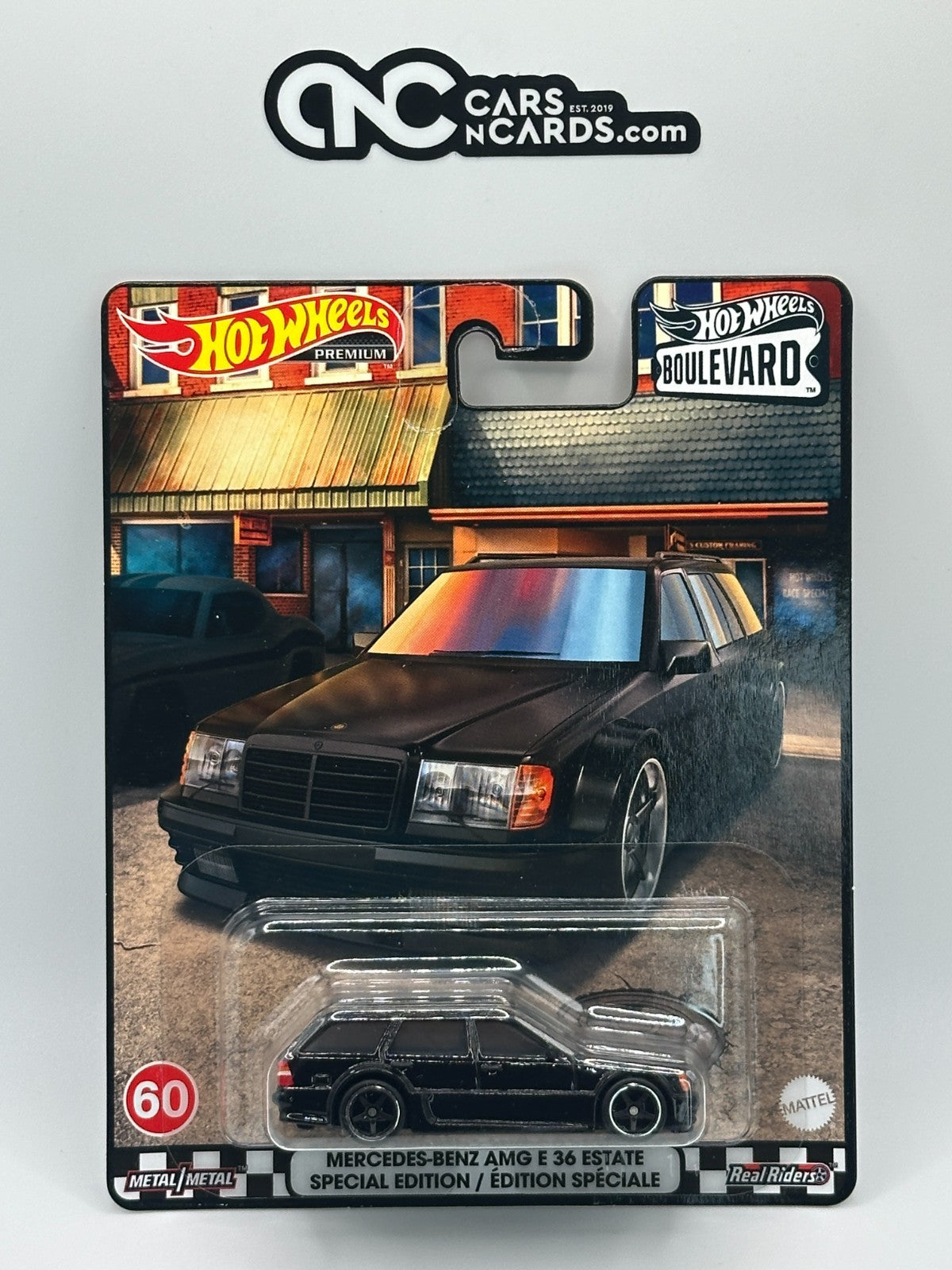2022 Hot Wheels Premium Boulevard #60 Mercedes-Benz AMG E36 With Protector