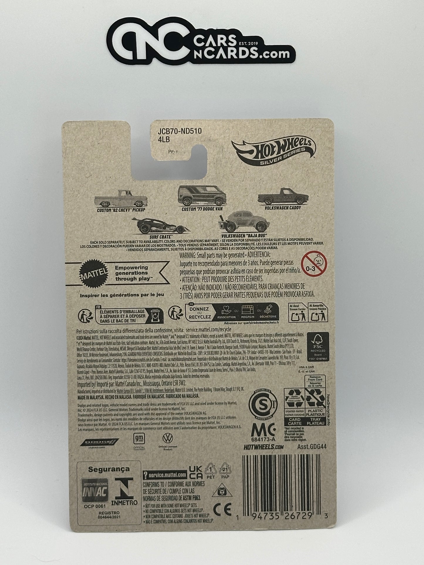 2025 Hot Wheels Silver Series Surf's Up 5/5 Volkswagen "Baja Bug"