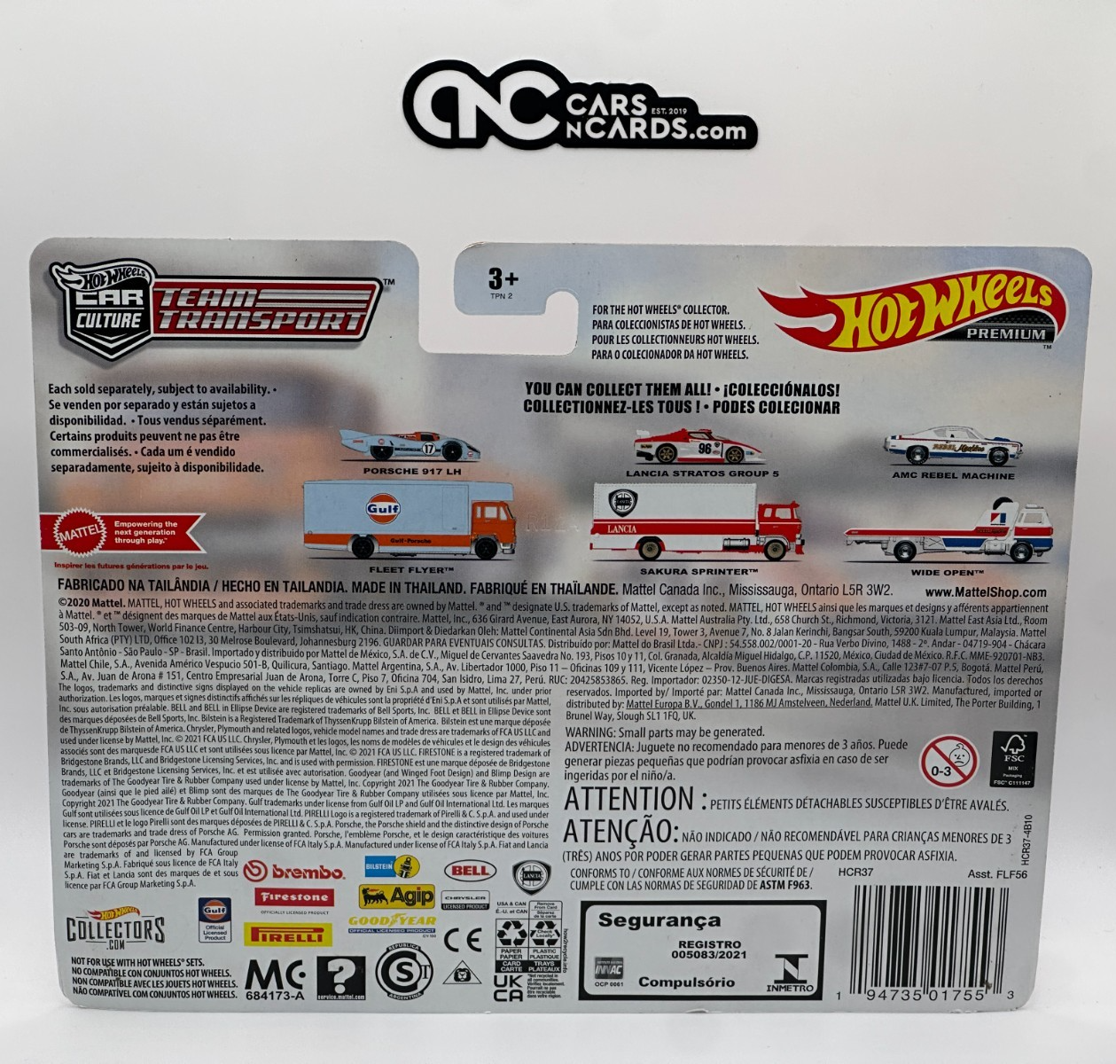 2022 Hot Wheels Premium Team Transport #42 Lancia Stratos Group 5 Sakura