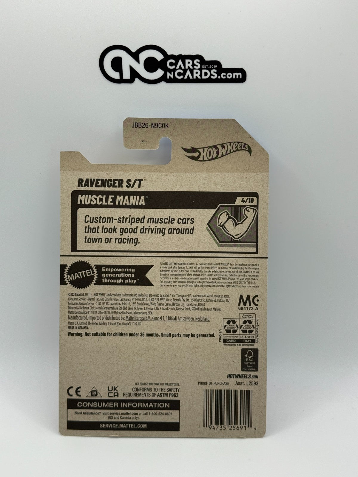 2025 Hot Wheels Muscle Mania 4/10 Ravenger S/T