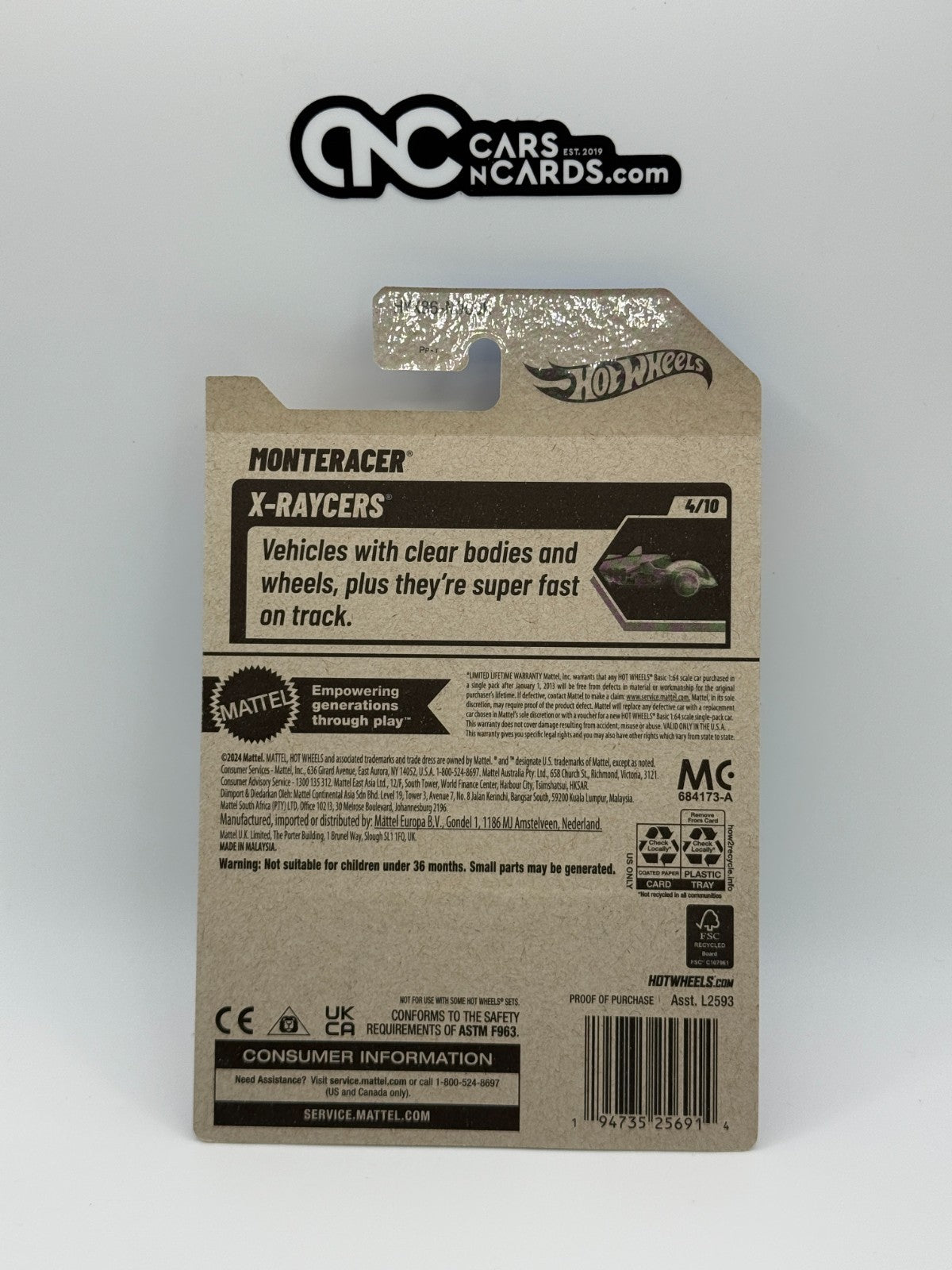 2025 Hot Wheels X-Raycers 4/10 Monteracer