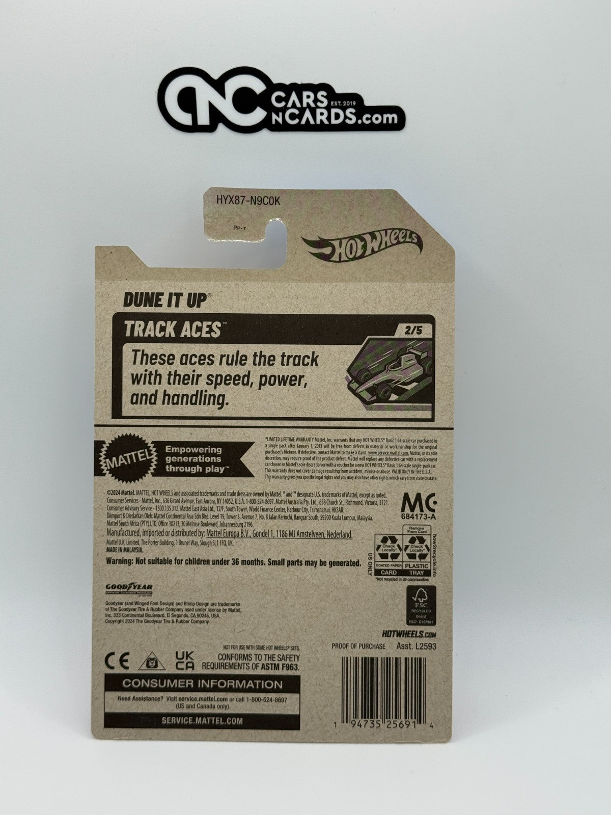 2025 Hot Wheels Track Aces 2/5 Dune It Up