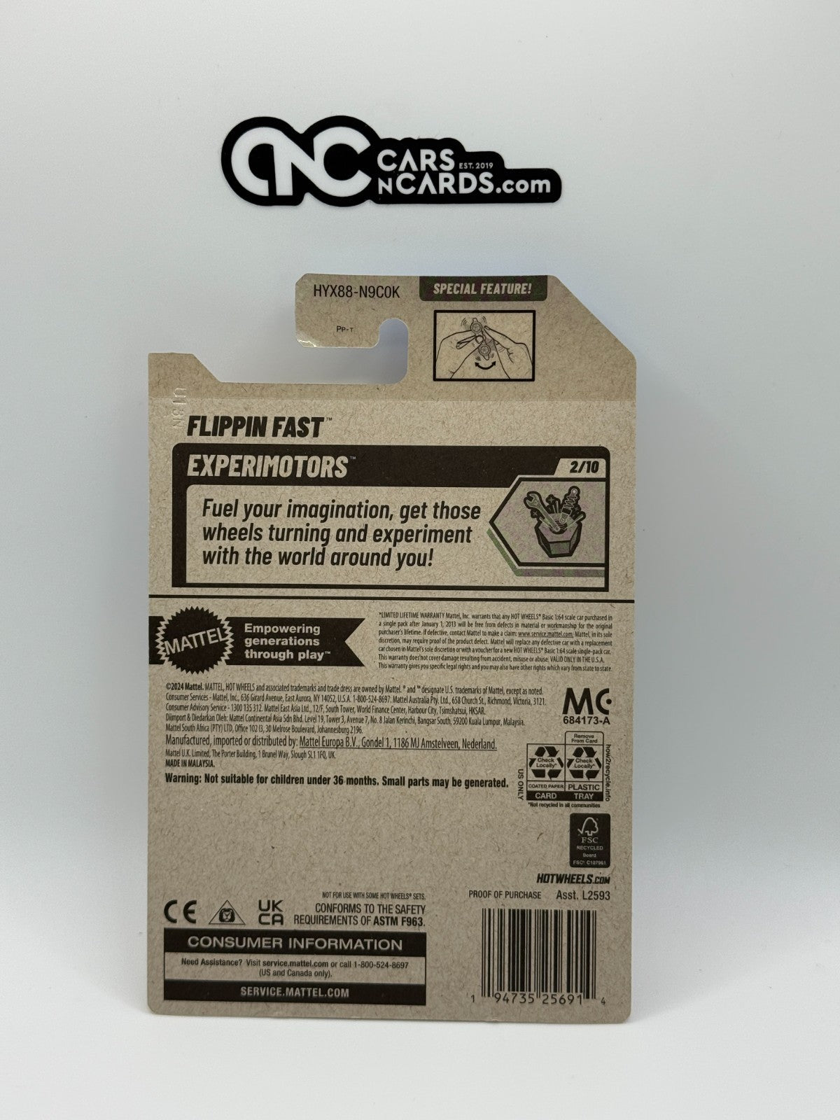 2025 Hot Wheels Experimotors 2/10 Flippin Fast