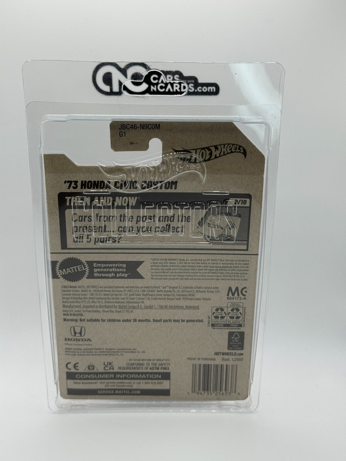 2025 Hot Wheels Super Treasure Hunt '73 Honda Civic Custom With Protector