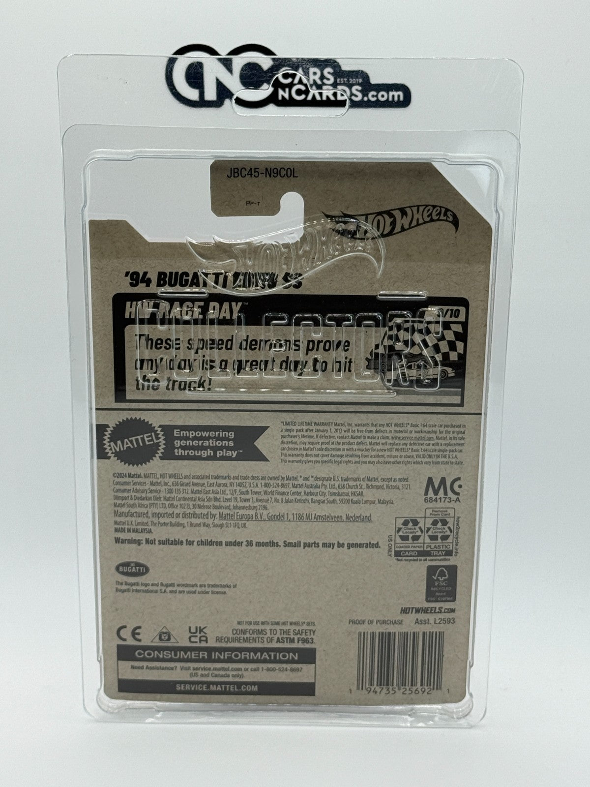 2025 Hot Wheels RLC Factory Sealed Super Treasure Hunt '94 Bugatti EB110 SS