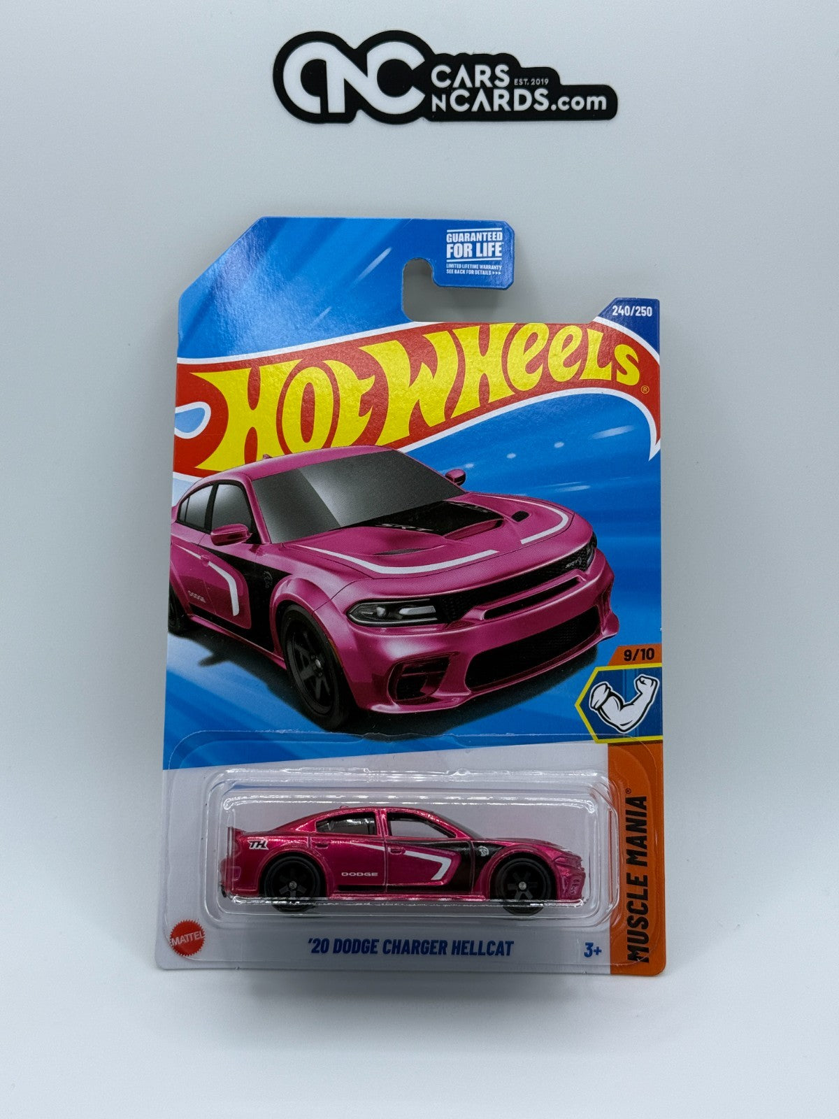2025 Hot Wheels Super Treasure Hunt '20 Dodge Charger Hellcat With Protector