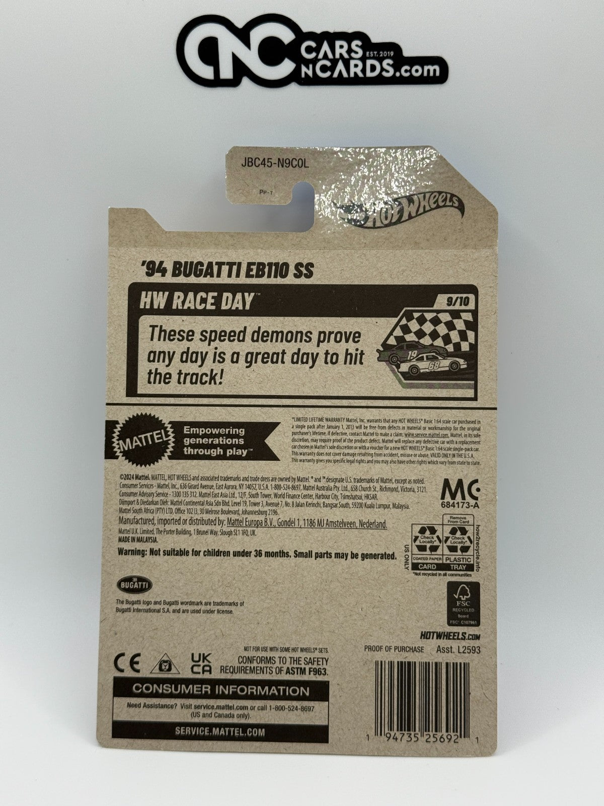 2025 Hot Wheels RLC Factory Sealed Super Treasure Hunt '94 Bugatti EB110 SS
