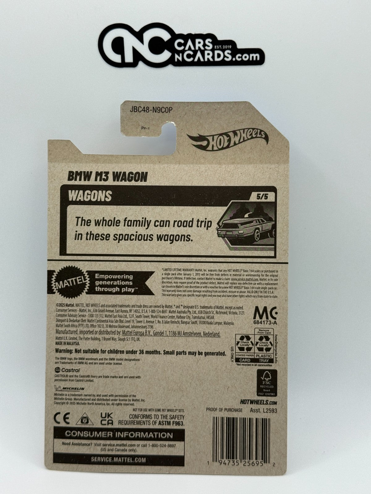 2025 Hot Wheels Super Treasure Hunt BMW M3 Wagon With Protector