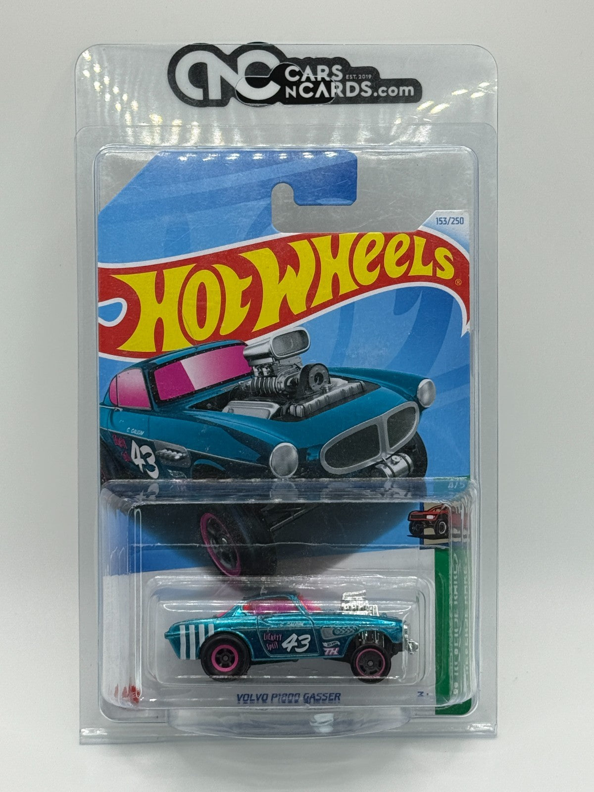 2024 Hot Wheels Super Treasure Hunt Volvo P1800 Gasser With Protector