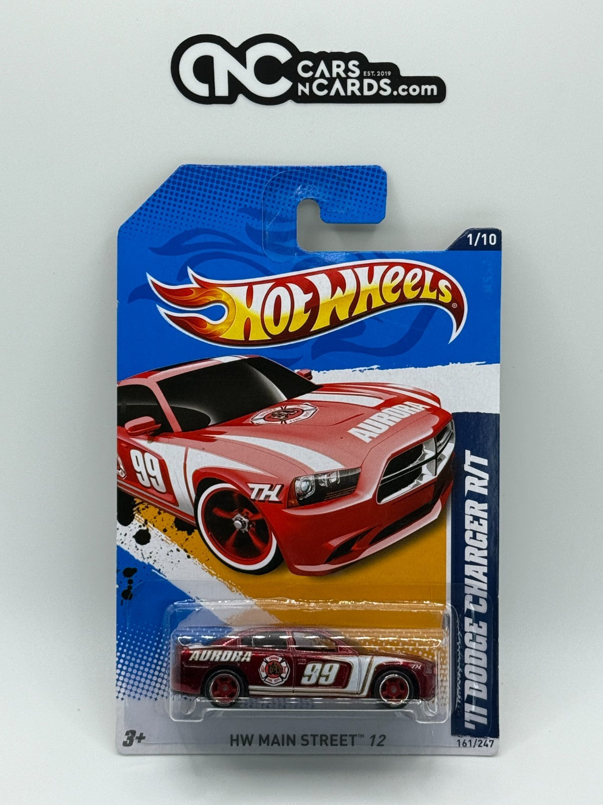 2012 Hot Wheels Super Treasure Hunt '11 Dodge Charger R/T With Protector
