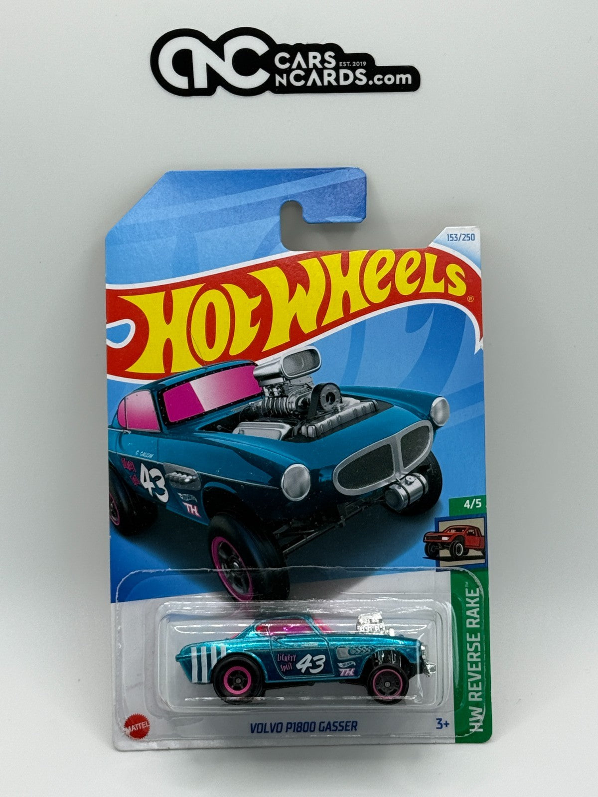 2024 Hot Wheels Super Treasure Hunt Volvo P1800 Gasser With Protector