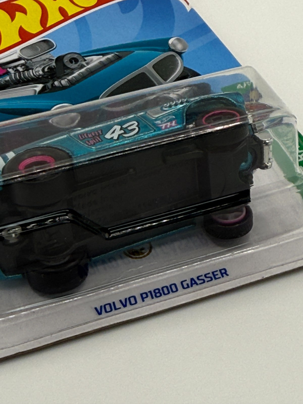 2024 Hot Wheels Super Treasure Hunt Volvo P1800 Gasser With Protector