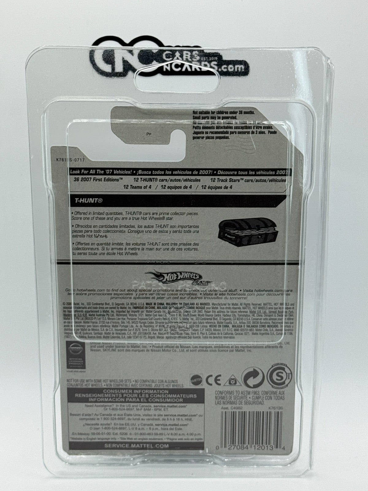 2007 Hot Wheels Super Treasure Hunt Nissan Skyline With Protector