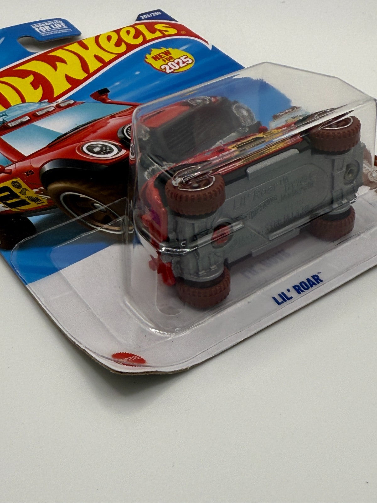 2025 Hot Wheels Safari Mode 5/5 Lil' Roar Mini Cooper (Bent Corner)