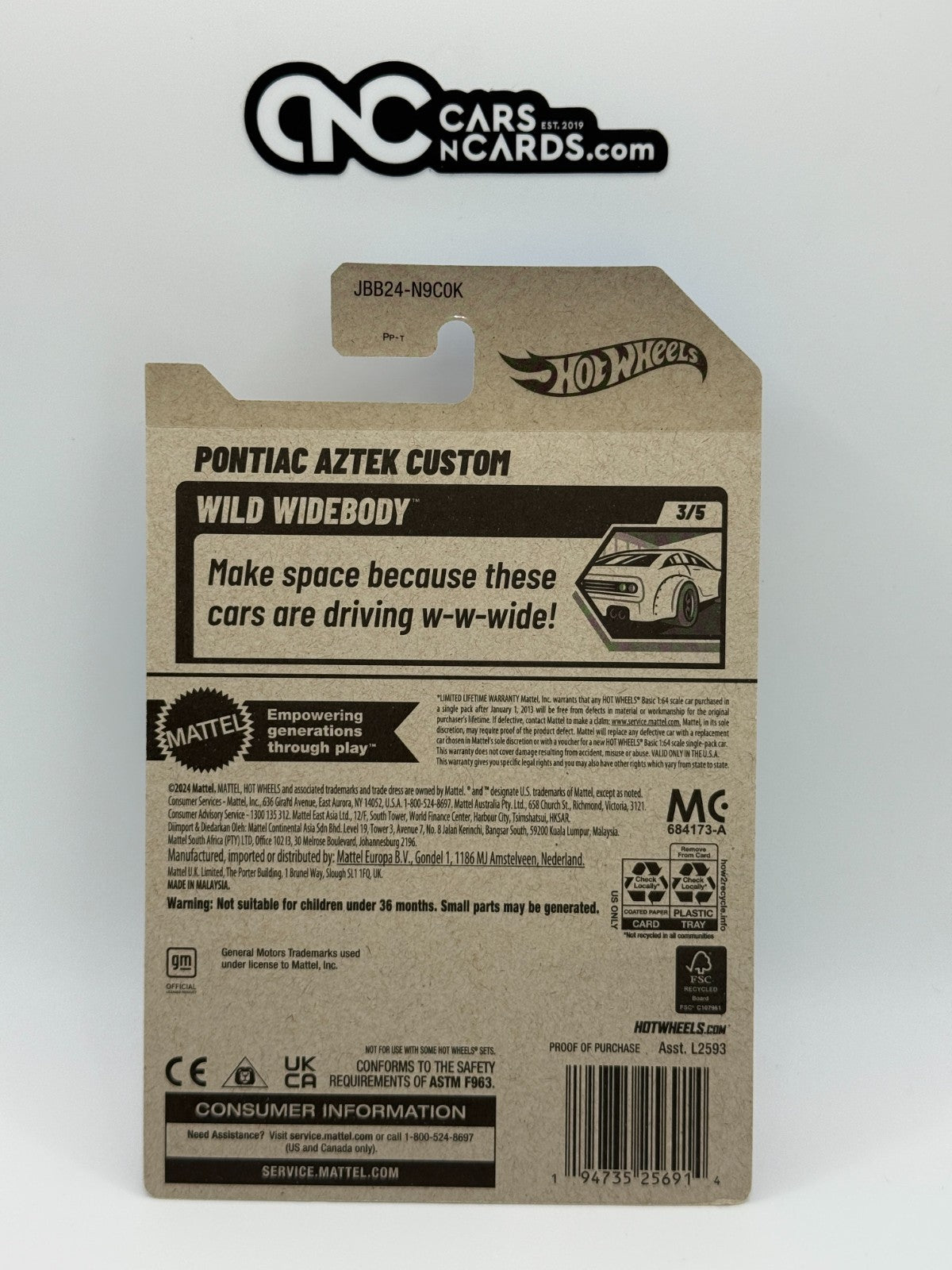 2025 Hot Wheels Wild Widebody 3/5 Pontiac Aztek Custom