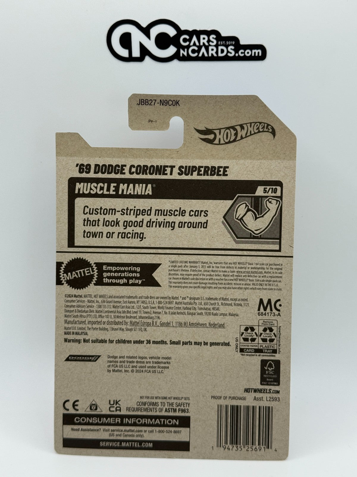 2025 Hot Wheels Muscle Mania 5/10 '69 Dodge Coronet Superbee