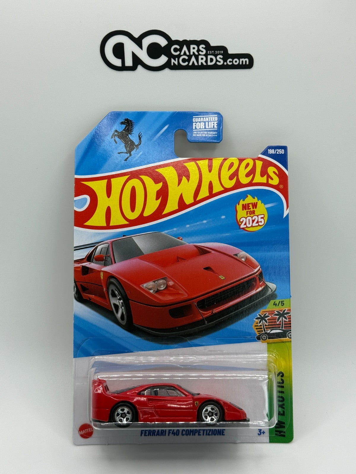2025 Hot Wheels HW Exotics 4/5 Ferrari F40 Competizione With Protector