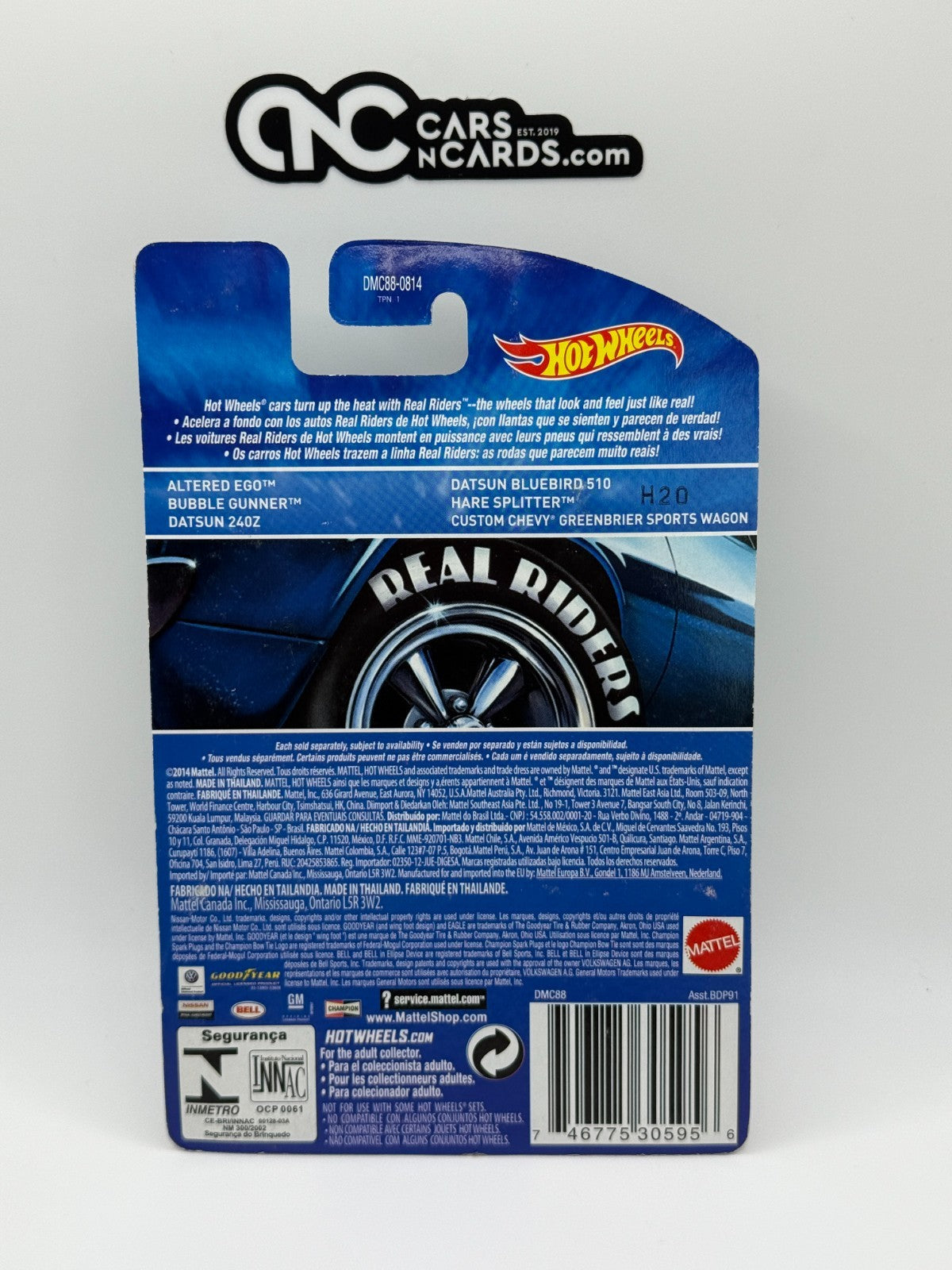 2015 Hot Wheels Real Riders Series 1/18 Bubble Gunner