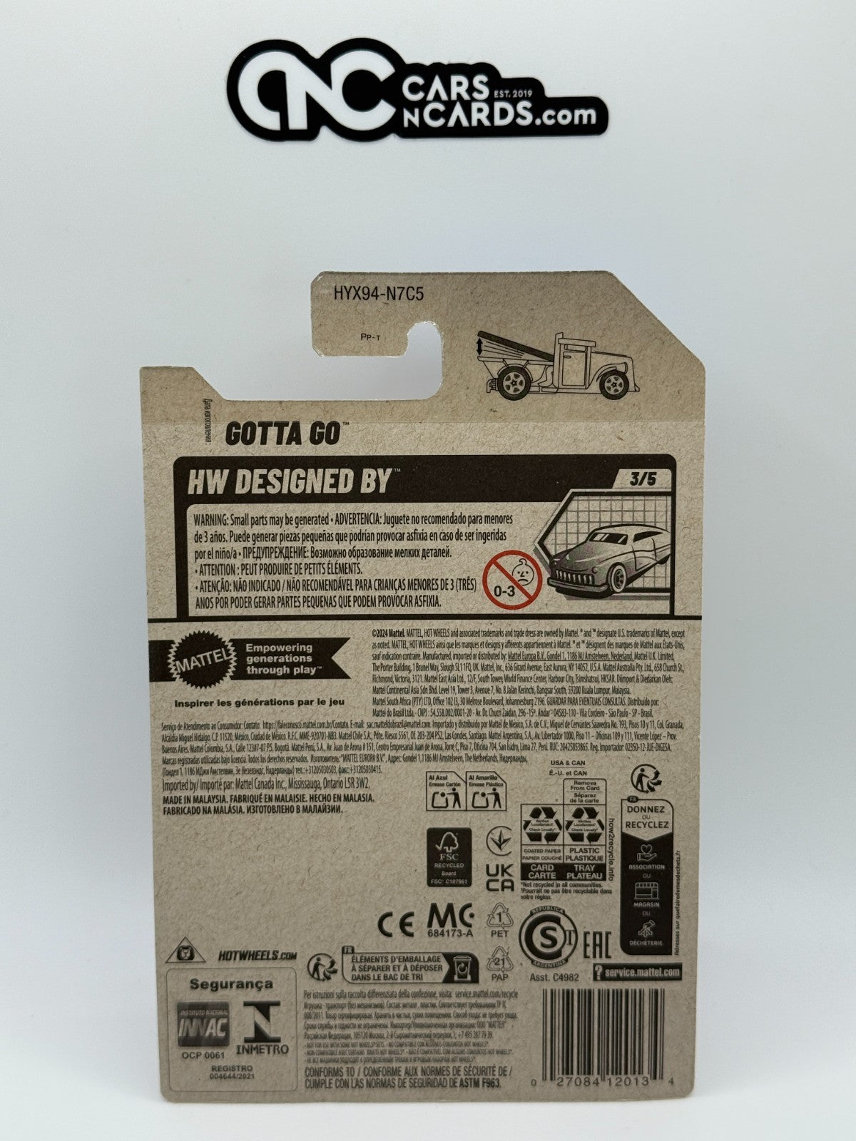 2025 Hot Wheels HW Designed By 3/5 Gotta Go