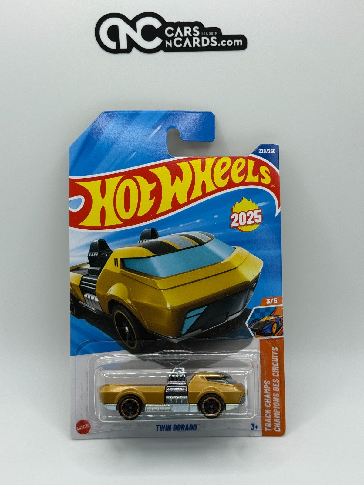 2025 Hot Wheels Track Champs 3/5 Twin Dorado