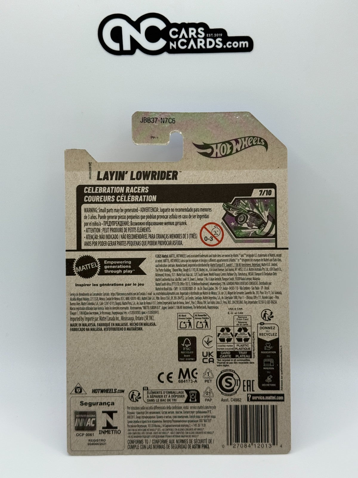 2025 Hot Wheels Celebration Racers 7/10 Layin' Lowrider