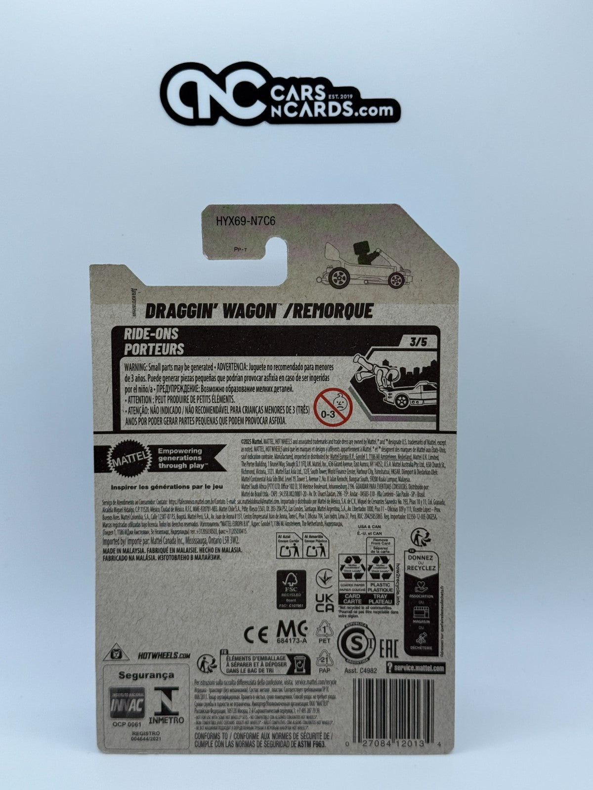 2025 Hot Wheels Ride-Ons 3/5 Draggin' Wagon