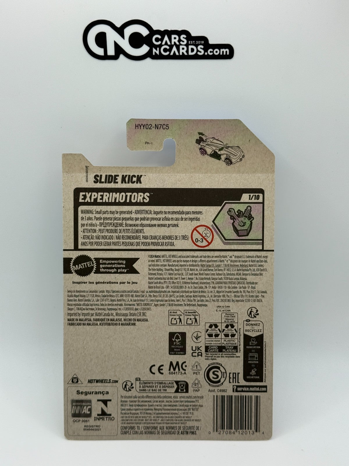 2025 Hot Wheels Experimotors 1/10 Slide Kick