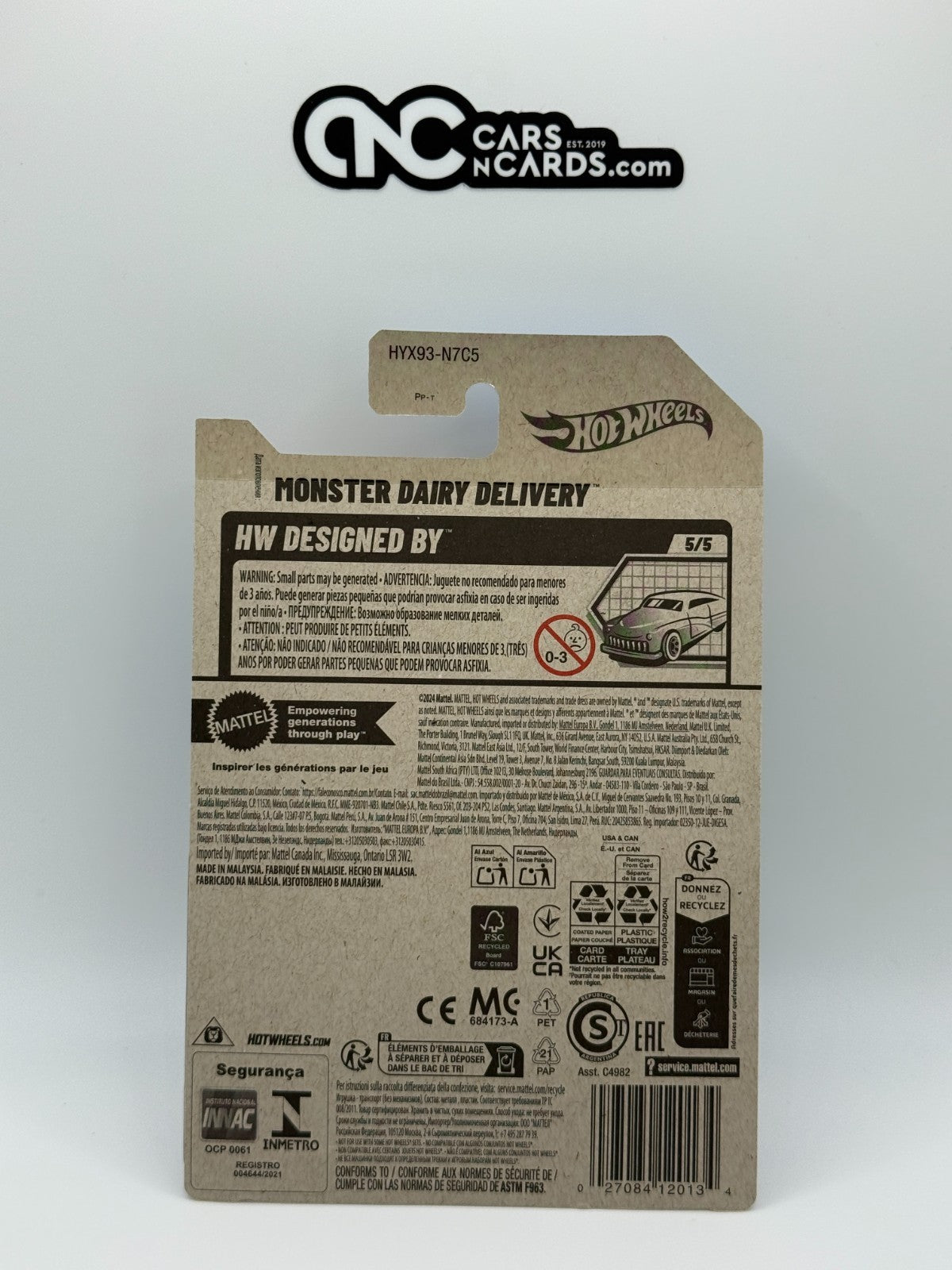 2025 Hot Wheels HW Designed By 5/5 Monster Dairy Delivery