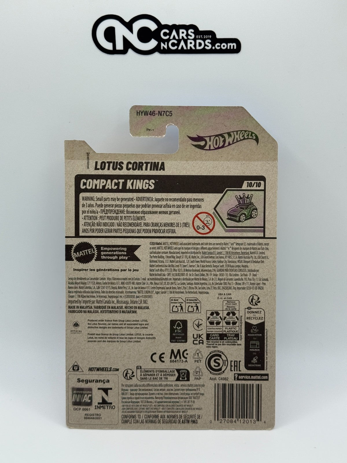 2025 Hot Wheels Compact Kings 10/10 Lotus Cortina