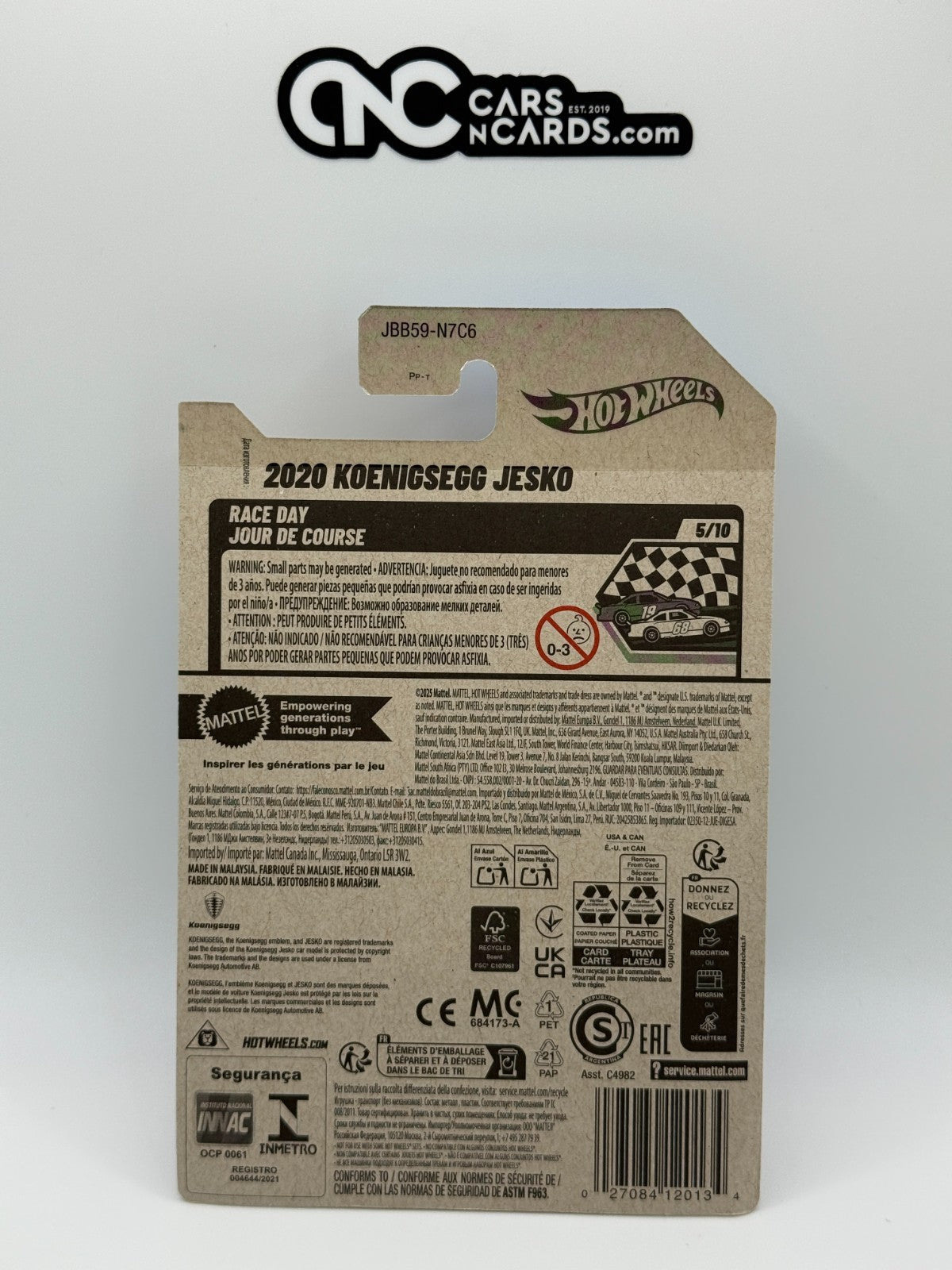 2025 Hot Wheels Race Day 5/10 2020 Koenigsegg Jesko Blue