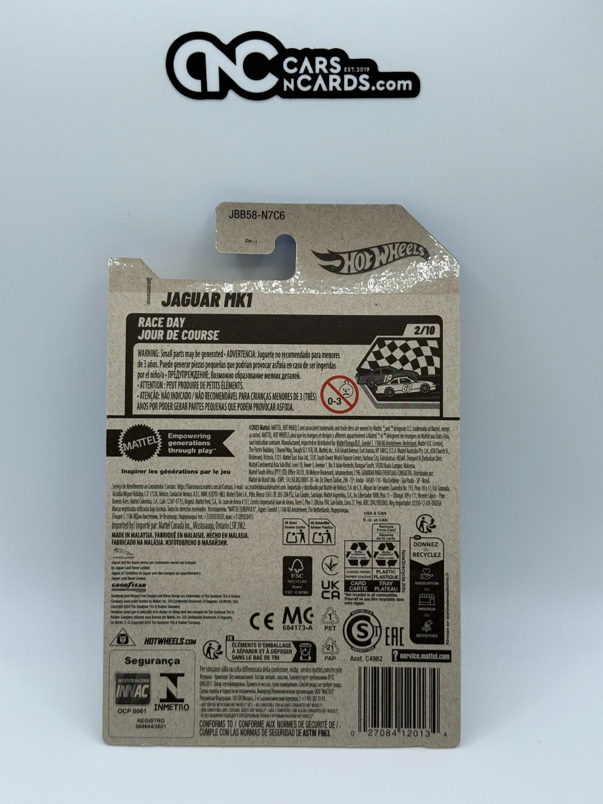 2025 Hot Wheels Race Day 2/10 Jaguar MK1 Blue