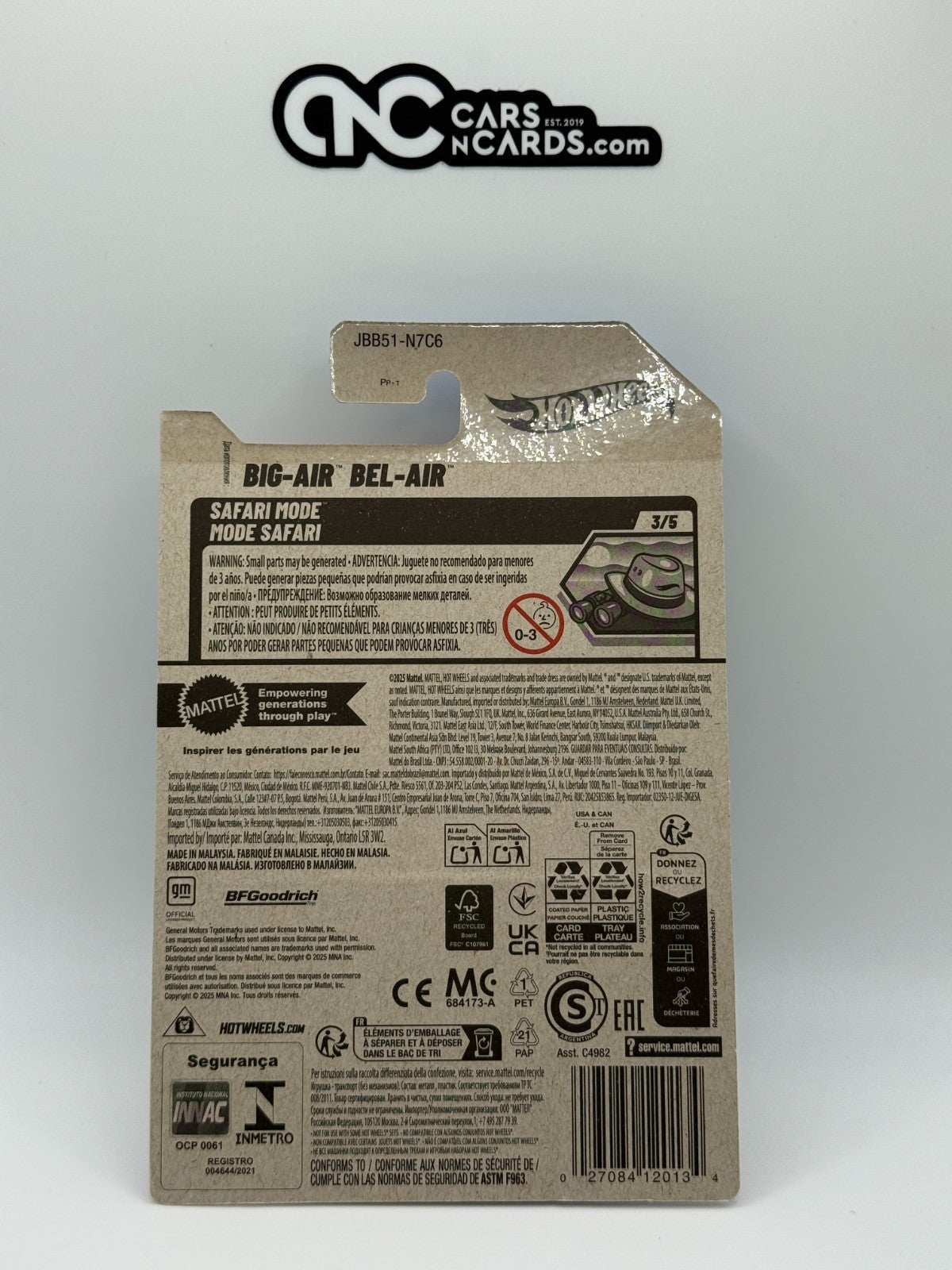 2025 Hot Wheels Safari Mode 3/5 Big-Air Bel-Air Blue