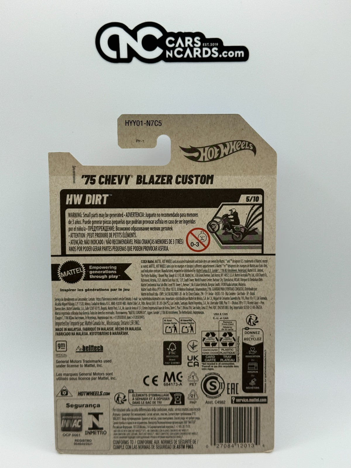 2025 Hot Wheels HW Dirt 5/10 '75 Chevy Blazer Custom (Soft Corner)