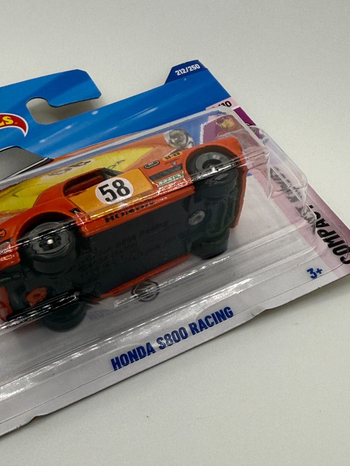 2025 Hot Wheels Compact Kings 9/10 Honda S800 Racing Treasure Hunt Short Card