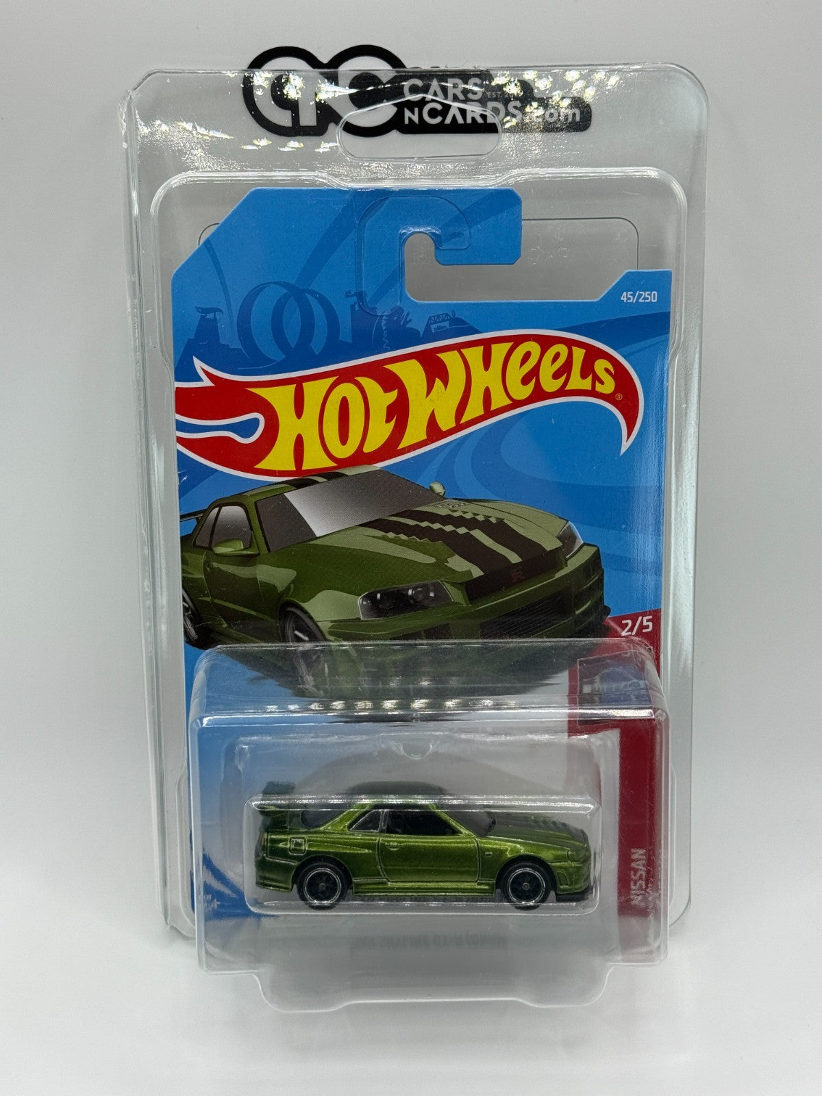 2019 Hot Wheels Super Treasure Hunt Nissan Nissan Skyline GT-R BNR34 W/Protector