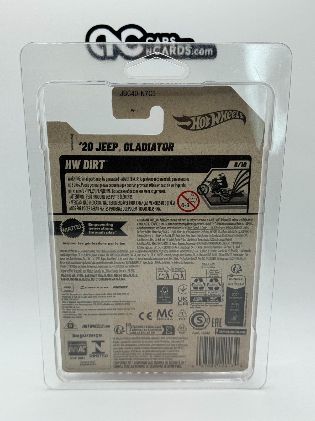 2025 Hot Wheels Super Treasure Hunt HW Dirt 6/10 '20 Jeep Gladiator W/Protector